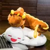 Plush Dolls Game Genshin Impact Zhong Li Morax Dragon Plush Doll Anime Soft Pillow Pchana zabawka Cosplay Props Akcesoria Cartoon Bolster 231122