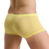 Underpants Sexy Men's Underwear gelo calcinha de seda boxer sem costura biquíni boxinys Ultra-finger