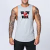 Men's Tank Tops Workout Gym Mens Tank Top Vest Muscle Sleeveless Sportswear Shirt Stringer Fashion Clothing Bodybuilding Cotton Fitness Singlets 230422