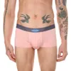 Men's Boxer Light Ice Silk Shorts Sexy Big Raised Bottoms Low Rise Underwear Man Solid Color Bottom Fetish Bikini Gay