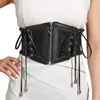 Belts Women Stretchy Waist Belt Vintage Elegant Lace Corset Decorative Slimming With Zipper Closure T8NB