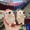 Keychains super schattige pluche hedgehog -poppen sleutelhanger