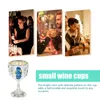 Verres à vin, verre à Cocktail, décoration d'anniversaire de mariée, gobelet Viking en fer, Mini tasses à thé