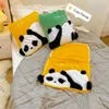 Blankets Cute Panda Cushion Blanket Pillow 2 In1 Summer Quilt Seat Sleeping Home Car Travel Children Gift Sofa Decor 231123