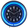 Duvar Saatleri Sterling ve 11 "Canlı Mavi Neon Analog Saat 231122