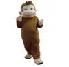 Nyfiken George Monkey Cartoon Mascot Costumes Fancy Dress for Adult Animal Large Brown Halloween Carnival Party