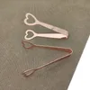 Clip per zucchero, clip per cibo, clip per dessert in oro rosa