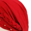 Bérets Femmes Foulard Coton Hijab Chimiothérapie Cap Couvre-chef Élastique Miss Perle Bandeau