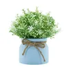 Dekorative Blumen, Desktop, leicht, Heimdekoration, drinnen, draußen, Wohnzimmer, Geschenk, Herzstück, Hochzeit, Party, echte Haptik, künstlich im Topf