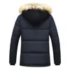 Men s Jackets Men Warm Parkas 2023 Winter Windproof Fleece Thick Jacket Coat Fashion Hooded Fur Collar Classic Casual Parka 231123