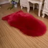 Carpets White Plush Soft Imitation Sheepskin Bedroom Carpet Bedside Mat Living Room Rug Sofa Cushion Fur