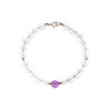 Charm Bracelets Elegant Bracelet With White And Purple Crystals Promoting Inner Peace Mental Clarity