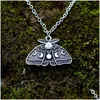 Pendentif Colliers 12 pcs Unique Sorcière Tête Morte Skl Moth Collier Lune Sorcellerie Drop Livraison Bijoux Pendentifs Dhafo