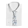 Bow Ties Seashell Ship Anchor Ocean Compass 3D Printing Tie 8cm bred polyester slips skjorta tillbehör parti dekoration