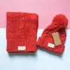 UG Шарф Шапка Комплект из двух предметов Осень/Зима Теплые вязаные шапки шарф