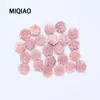 Loose Gemstones MIQIAO 10 Pcs/Pack Rose Flower DIY Making Accessories Pink Shells Hand-Carved 6 8 12 14MM Hairpin Brooch Earrings Wholesale