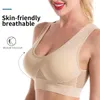 Giacche da corsa Reggiseni più venduti Plus 2XL Reggiseno senza cuciture Sexy Lingerie senza ferretto Traspirante BH Donna Scollo a V profondo Corpo senza schienale