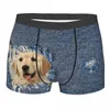 Caleçon Homme Sexy Le Golden Retriever Sous-Vêtements Boxer Briefs Hommes Soft Shorts