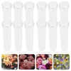 Decorative Flowers 50 Pcs Plastic Water Bottles Flower Container Florist Supplies Indoor Nutrition Tube