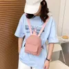 School Bags Retro Corduroy Women Mini Backpack Fashion Solid Color Small Backpacks Student Girls Schoolbags Casual Female Travel Rucksack 230422