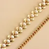 Catene Francese Top Designer Catena di perle in vita per le donne Accessori per abiti con cintura sottile in metallo di lusso alla moda