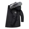 Giacche da uomo Autunno Inverno Lungo Uomo Piumino antivento Cappotti Uomo Caldo Bianco Anatra Parka con cappuccio Multi tasche Cappotto Uomo 231123