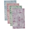 Sheets A6 Size Refills Lined Paper For Binder Book 6 Hole Gradient Color Notebook Inserts