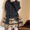 Kvinnors blusar Autumn / Winter Japanese Sweetheart Bottoming Shirt Långärmad lolita undertröja spetsdocka hals mångsidig topp