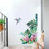 Наклейки на стены DIY наклейки на кишечные животные тропические растительность