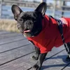 Cão vestuário moda roupas para animais de estimação para cães pequenos bandeira estilo schnauzer hoodies engrossar pug traje vermelho s2xl pc1408 231123
