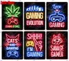 Vintage Gamer Zitate New Light Metall Blechschild Gaming Time Plates Gaming Zone Dekor für Spielzimmer Wohnzimmer Kunst Poster4890551