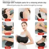 Massaging Neck Pillowws Upgraded Electric Massage Pillow Car Home Use Infrared Pain Relief Neck Massage Pillow Back Waist Heat Cervical Massager Q231123