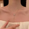 Chaînes corée polyvalent Pull Type collier de perles femme lumière luxe clavicule chaîne femmes mode bijoux