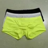 Underpants Mens Boxers Ice Silk Underwear 3D Crotch Boxer Elephant Nose Shorts Pouch Swimwear Trunks Lingerie Thin Men's Swim