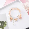 Charm Bracelets YADA Fashion Cartoon Bracelets&Bangles For Women Double Bow Beads Crystal Jewelry Bow-knot Bracelet BT200347