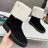 Buty śnieżne designerskie buty kobiety buty śnieżne futra buty ciepłe zimowe buty miękki but fashin but kostki