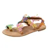 Sandálias de verão feminino de borboleta sandálias Sapatos de praia casual 2023 Novo clipe de moda dedo chinelos andando sapatos boêmios femme slides aa230422