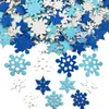 Autocollants de jouets pour enfants 500 pcs/paquet autocollants auto-adhésifs de flocon de neige d'hiver en mousse scintillante pour la décoration murale de Noël pour les cadeaux de l'année à la maison 231122