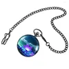 Pocket Watches Sparkling Lotus Pattern Quartz Black Watch Women Digital Clear Dial Practical Pendant Necklace Girl's Souvenir