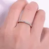 Cluster Rings Gem's Ballet 925 Серебряное серебро серебряное серебряное серебряное обручальное кольцо для женских ювелирных изделий 2.0CT 8 мм круглого пасьящика набор 3