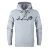 Men's Hoodies Sweatshirts Personalized Music Symbol Heart Pattern Printing Fashion Casual Long Sleeve Hooded Loose Plus Pullover Street Sweatshirt 88Z5