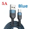 Snabb laddning av USB C Type-C-kabel Datasladdtelefonladdare för Samsung S21 S20 A51 Xiaomi Mi 10 Redmi Note 9S 8T