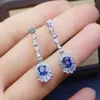 Stud Earrings KJJEAXCMY Fine Jewelry Natural Sapphire 925 Sterling Silver Women Ear Studs Support Test Luxury