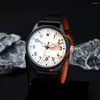 Zegarek 326905 Czarne asy Marka automatyczna męska zegarek DLC White Dial Skórzana Skórzana Puretyme 2023