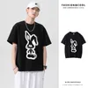 Mężczyźni i kobiety T-shirtsmen's Summer T-shirt mężczyzn American Fun Cartoon Anime Print Street Hip Hop na okrąg