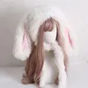 Bérets Sweet Long Oreed Ears Pullover Hat Kawaii Lolita FUR FEMMES HIVER PLUSE PLUSE COSPlay Cosplay Bomber Fart