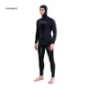 Costumi da bagno m Muta mimetica Manica lunga Fissione con cappuccio 2 pezzi di neoprene sommergibile per uomo Mantieni calda la muta da sub impermeabile 231122