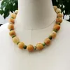 Choker Lii Ji Yellow Green Color Necklace 53cm Jades Turquoises Women Stock Sale Jewelry