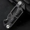 Camp Kitchen Multifunctional Outdoor Pocket Tool Combination Card Folding Tactical Army Knife Mini Bicycle Repair EDC Camping Gear 231123