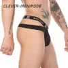 Uomo Sexy Openwork Crossover con apertura sul cavallo Lingerie T Back Sheer Mini perizoma da uomo G String Manikni Fetish Sissy Gay Bikini